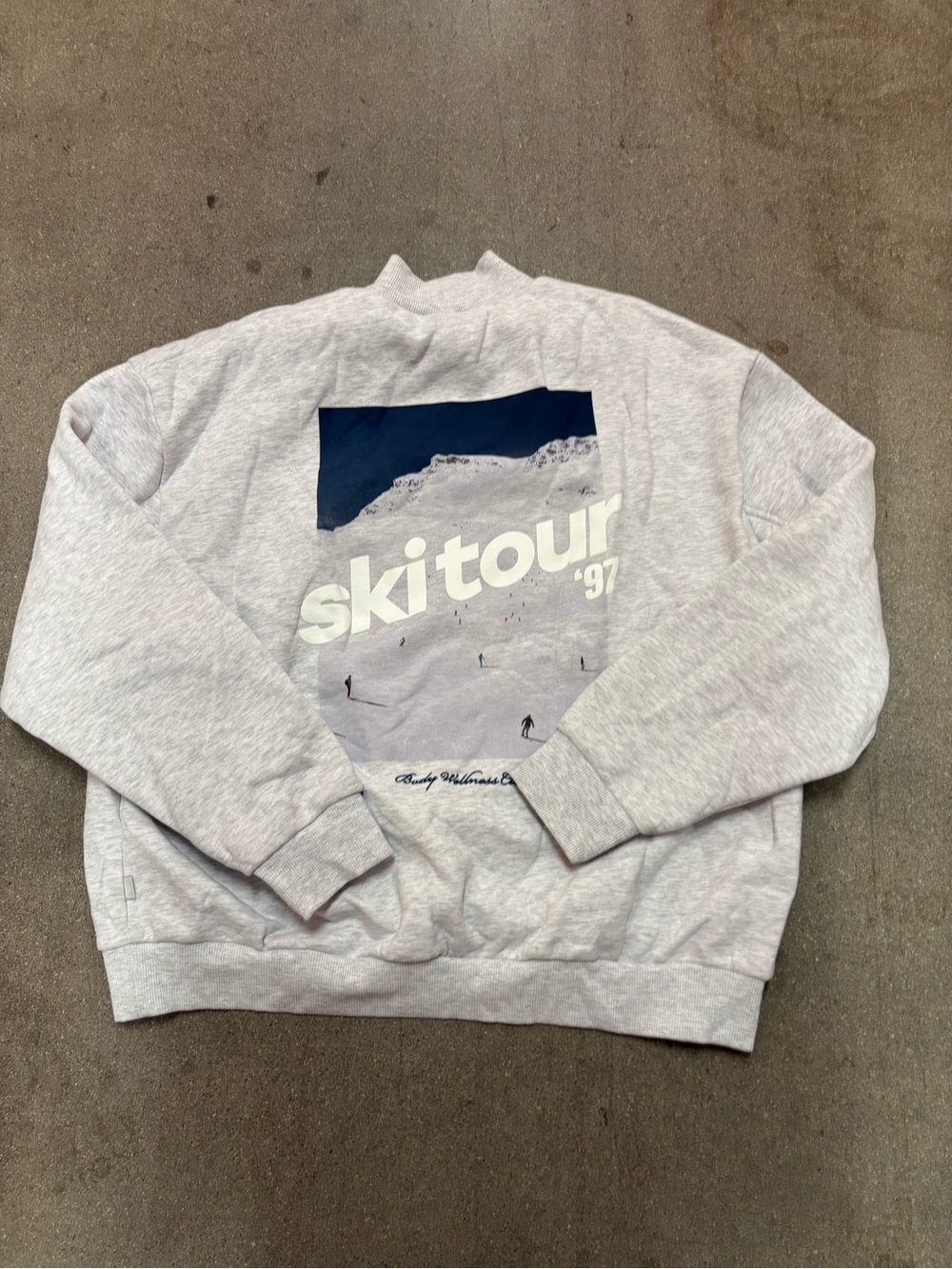 Cotton On Mockneck Navy Ski Tour Sweatshirt (never worn)